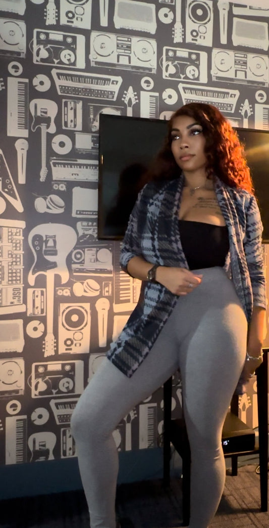 Plaid Shrug