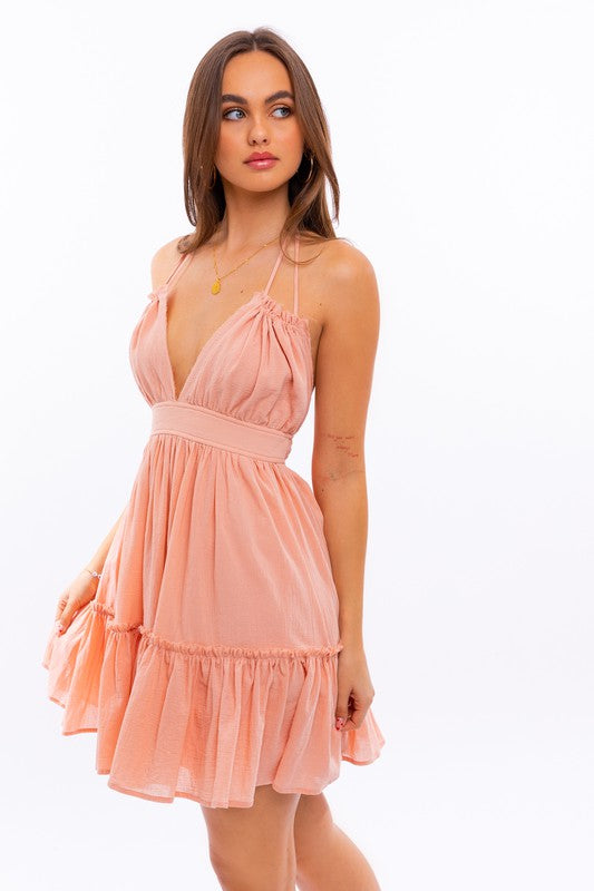 Just Peachy Mini Dress