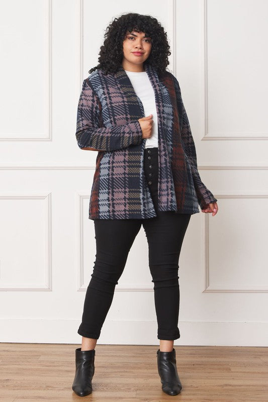 Plaid Shrug - Plus